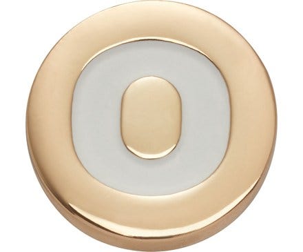 Gold Letter O Jibbitz