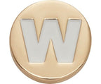 Gold Letter W Jibbitz