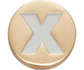 Gold Letter X Jibbitz