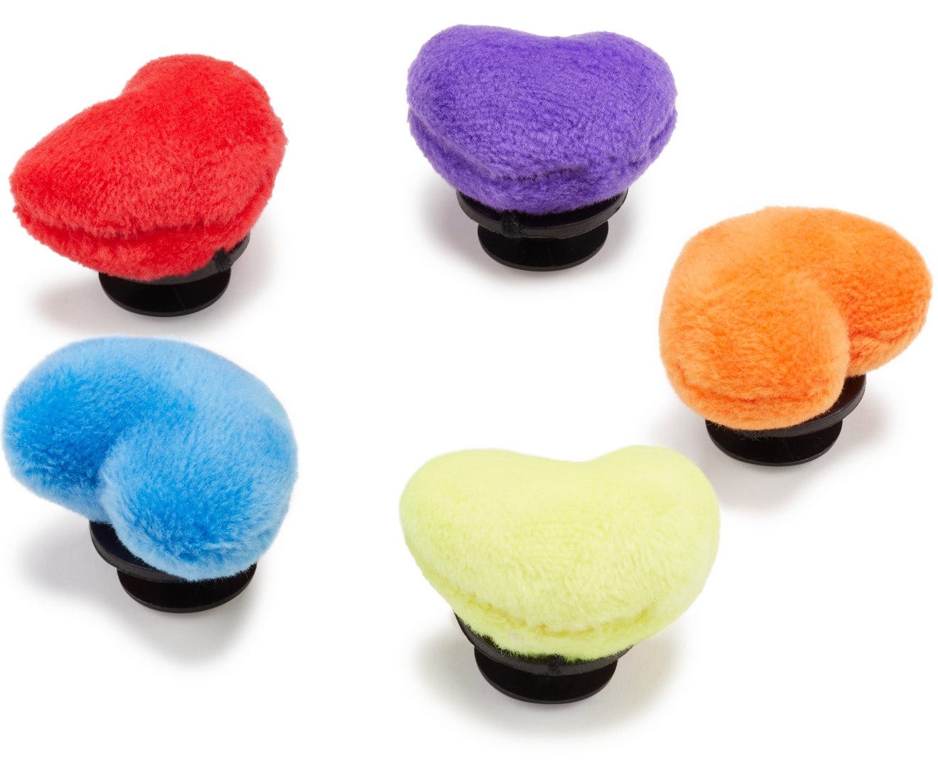 Fuzzy Heart 5 Pack - Jibbitz