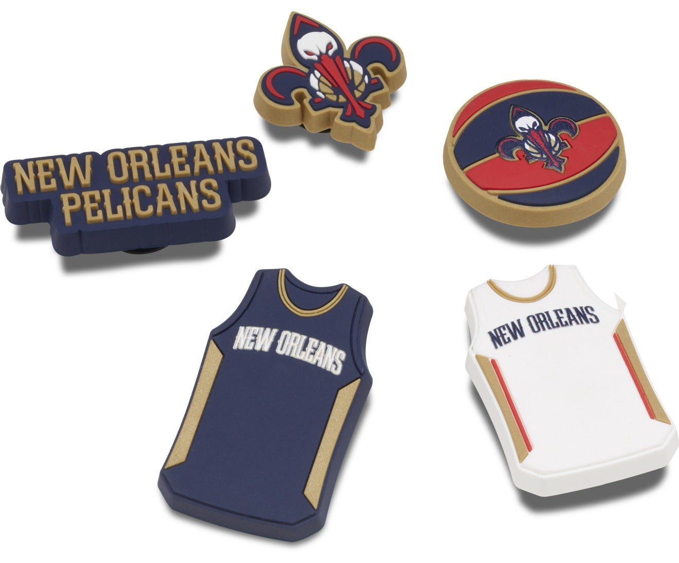 NBA New Orleans Pelicans 5 Pack - Jibbitz