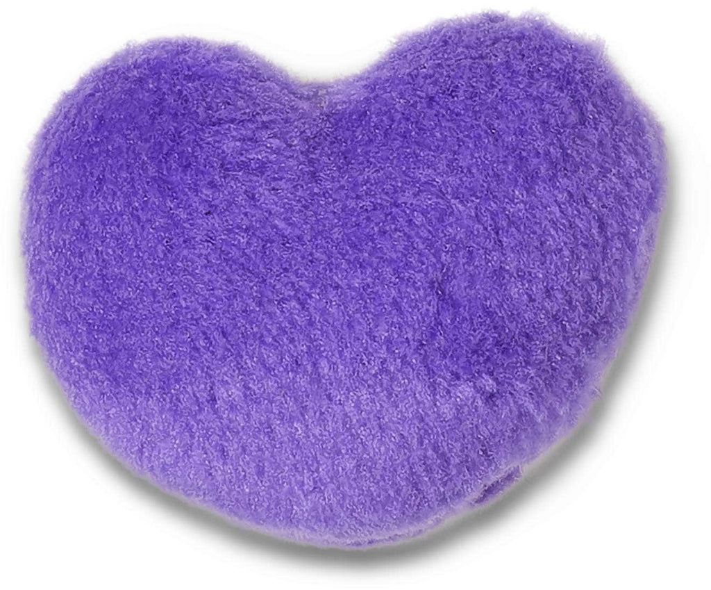 Purple Fuzzy Heart - Jibbitz