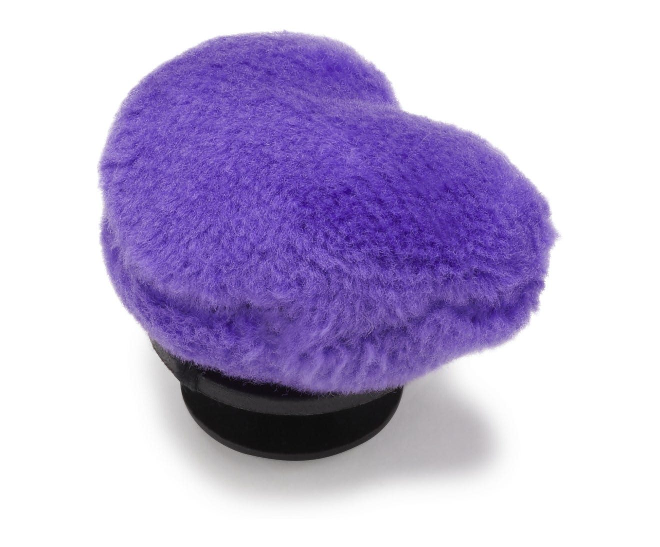 Purple Fuzzy Heart - Jibbitz