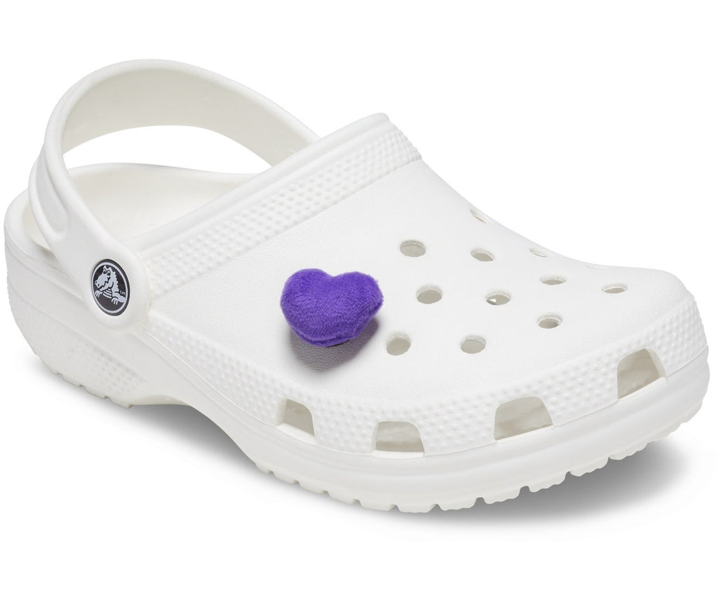Purple Fuzzy Heart - Jibbitz