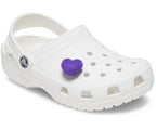 Purple Fuzzy Heart - Jibbitz
