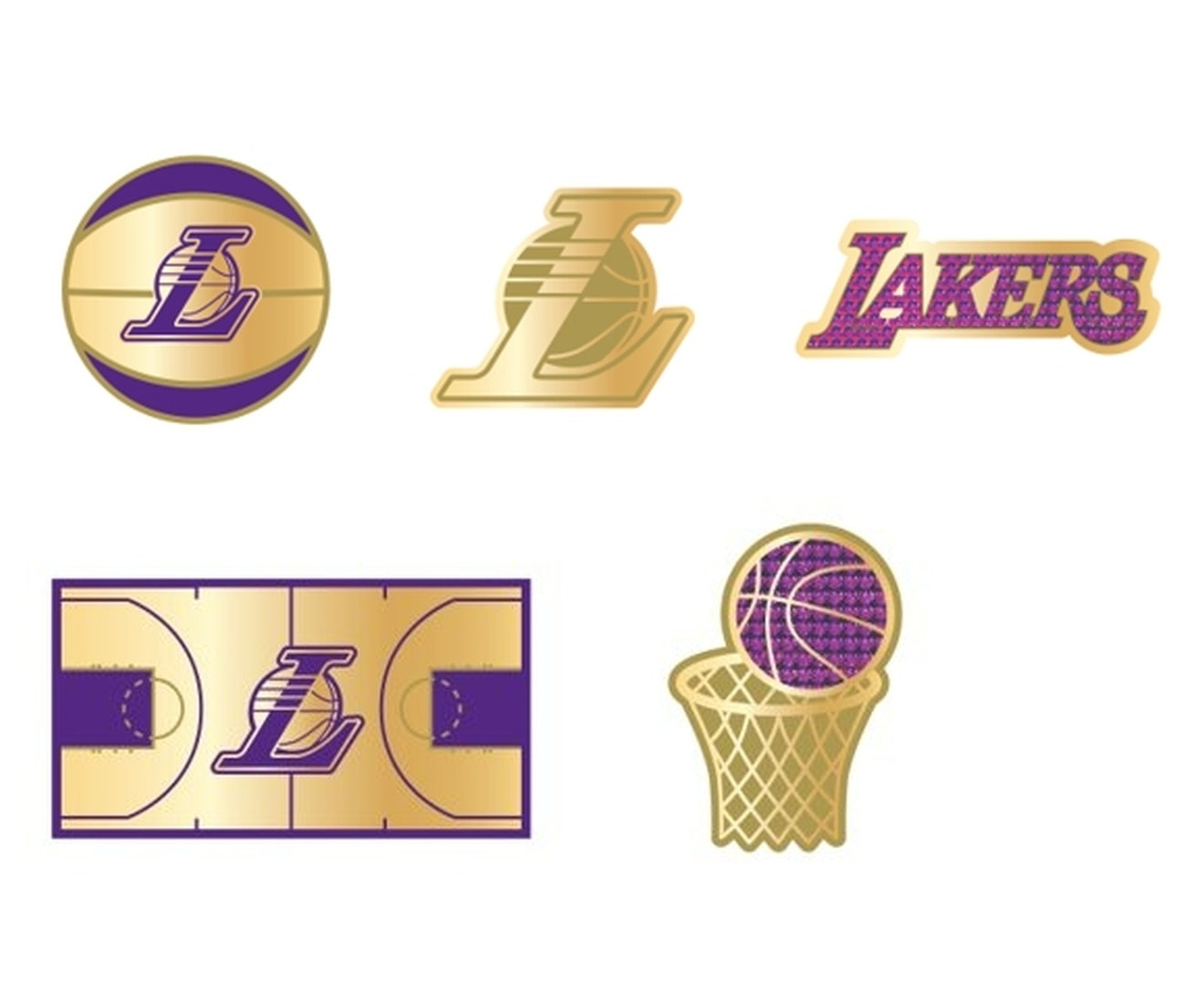 NBA Los Angeles Lakers 5 Pack-Jibbitz™