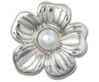 Silver Monochrome Daisy II - Jibbitz™