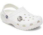 Silver Monochrome Daisy II - Jibbitz™