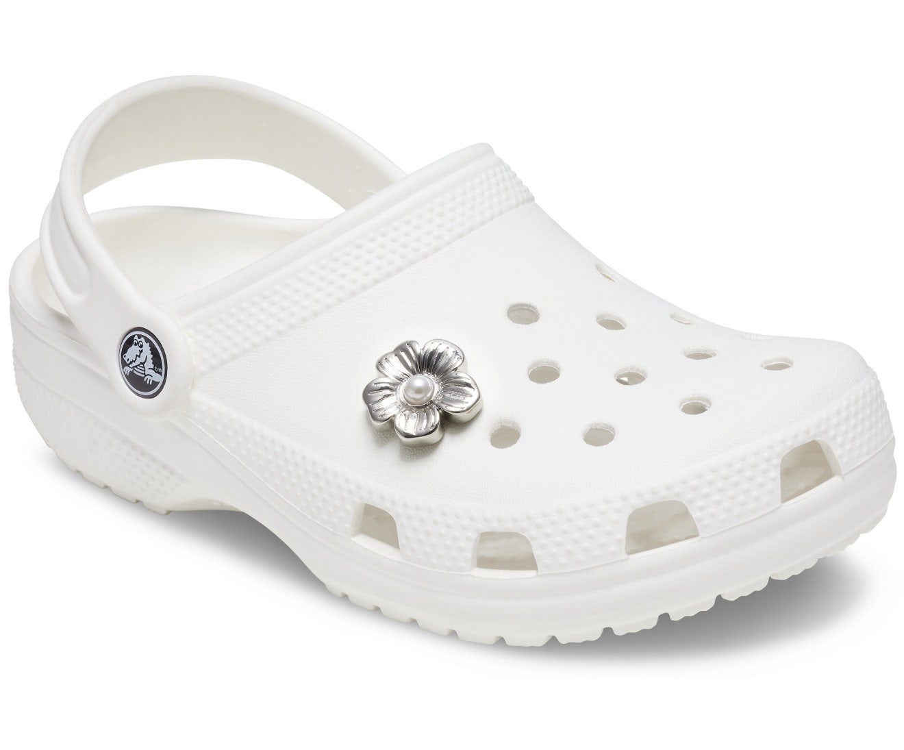 Silver Monochrome Daisy II - Jibbitz™