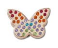 Gold Rainbow Encrstd Butterfly Jibbitz