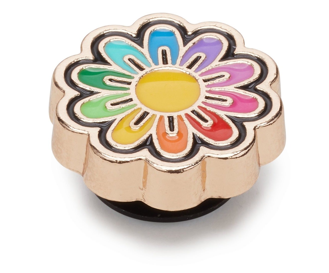 Festival Gold Rainbow Daisy Jibbitz