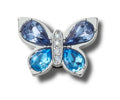 Blue Gem Butterfly Jibbitz
