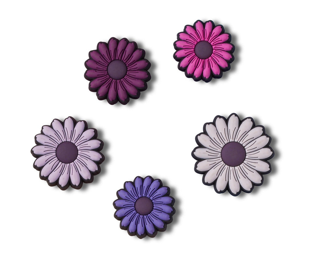 Mixed Purple  Florals 5 Pack - Jibbitz™
