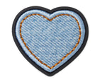 Denim Patch Heart Jibbitz
