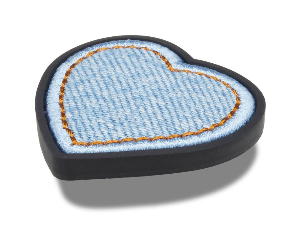 Denim Patch Heart Jibbitz