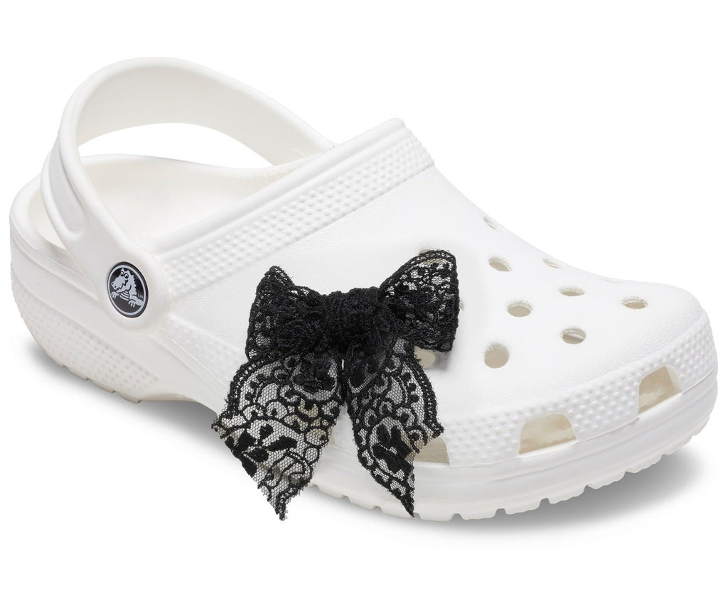 Black Lace Bow Jibbitz