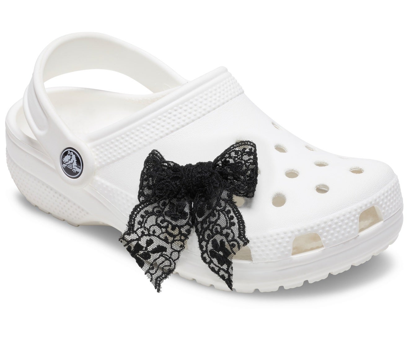 Black Lace Bow Jibbitz