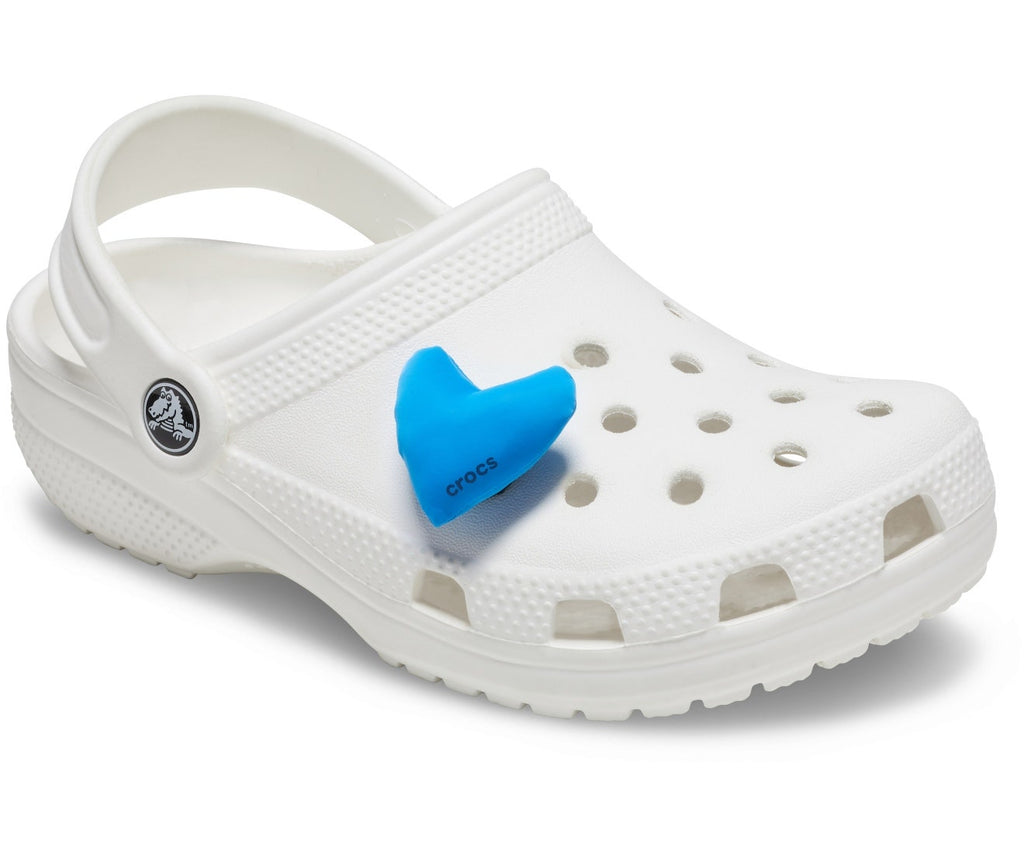 Blue Puff Heart Jibbitz