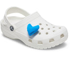 Blue Puff Heart Jibbitz