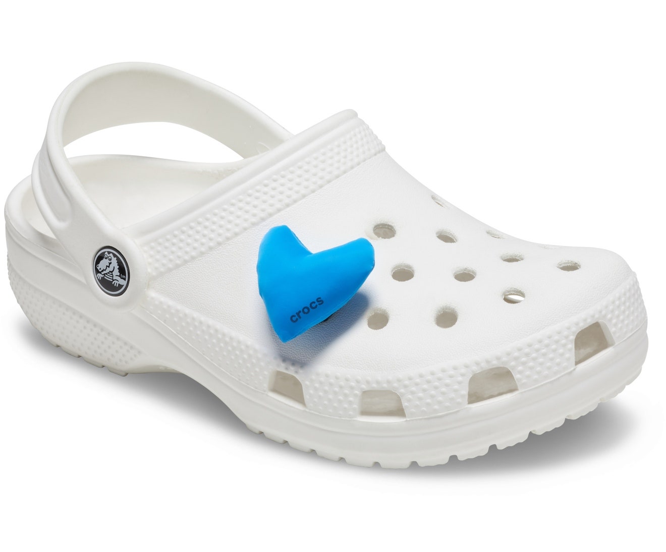 Blue Puff Heart Jibbitz