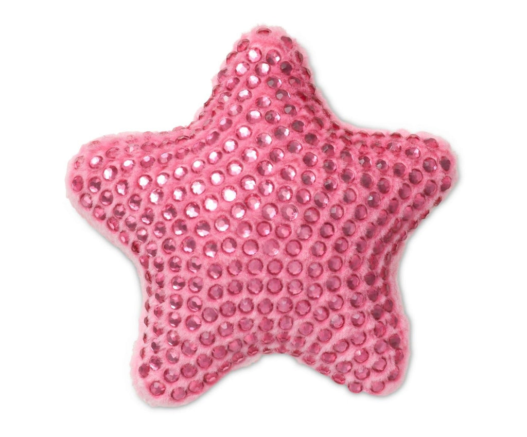 Plush Studded Pink Star Jibbitz