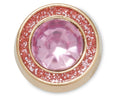Circle Pink Gem Jibbitz