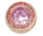 Circle Pink Gem Jibbitz