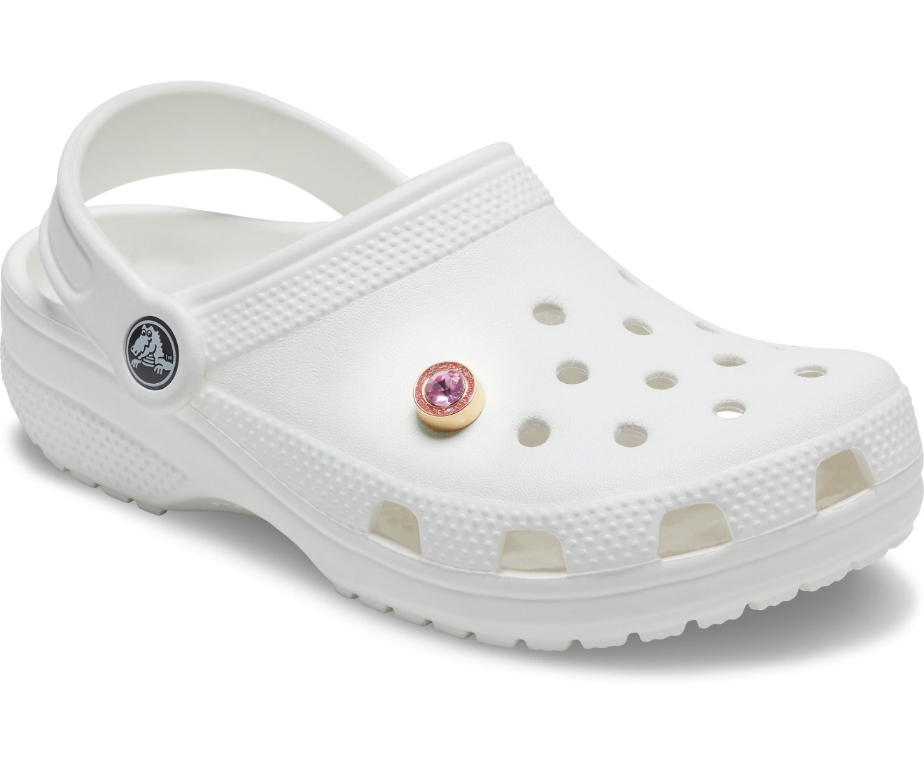 Circle Pink Gem Jibbitz