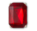 Ruby Square Gem Jibbitz