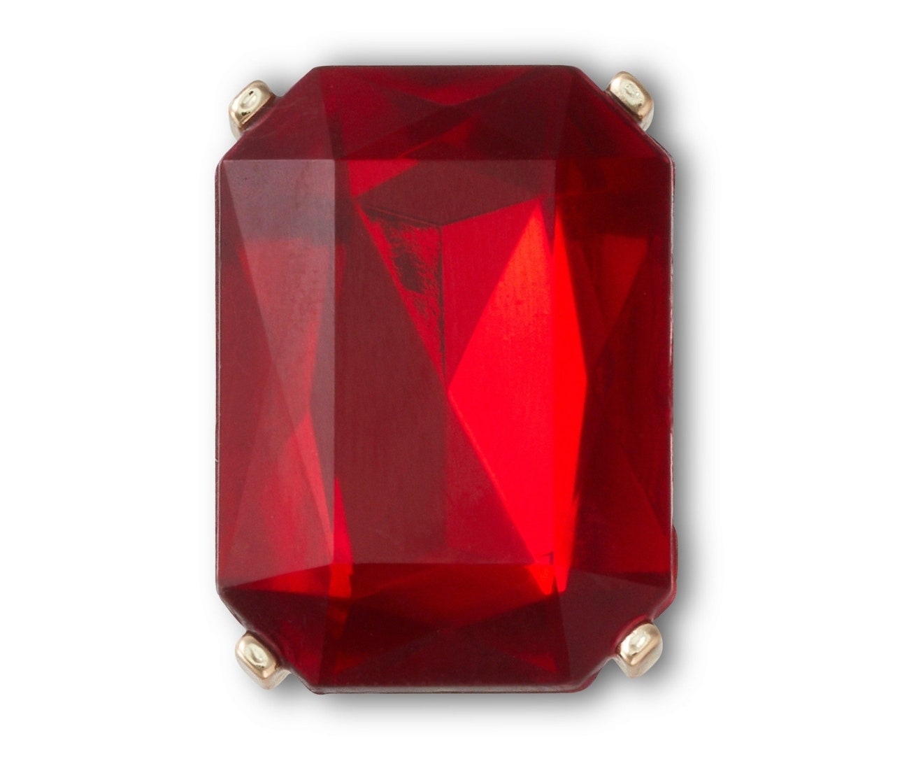 Ruby Square Gem Jibbitz