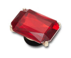 Ruby Square Gem Jibbitz