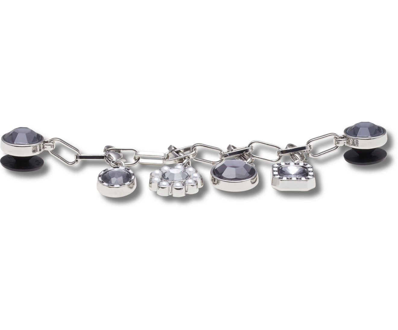 Silver Adjustable Charm Chain Jibbitz