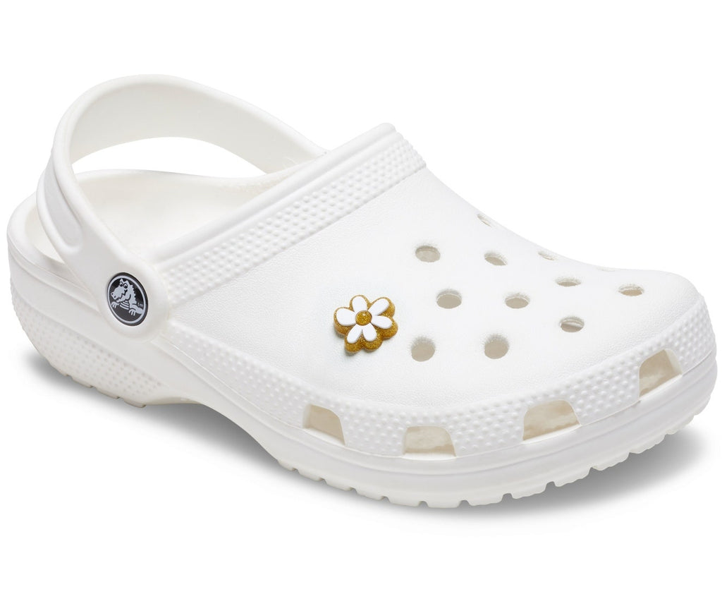 Gold and White Floral Jibbitz