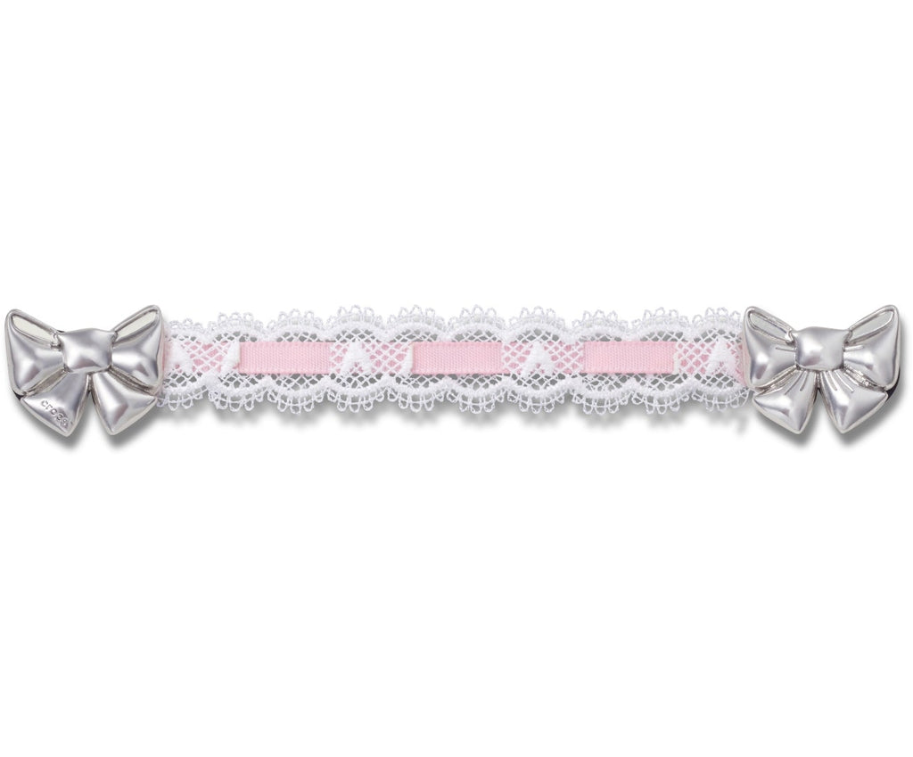 Lace and Pink Ribbon Chain Jibbitz