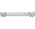 Lace and Pink Ribbon Chain Jibbitz