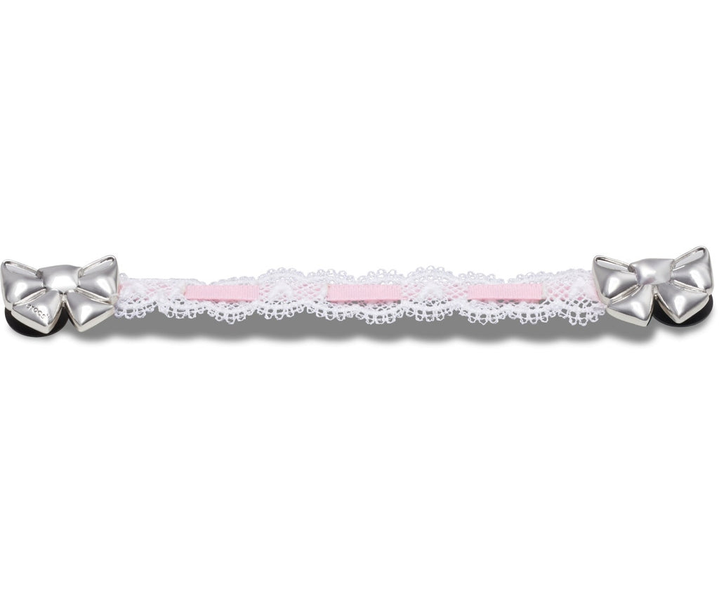Lace and Pink Ribbon Chain Jibbitz