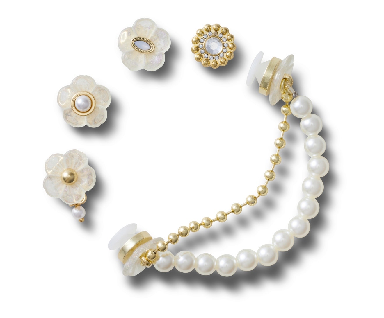 Gold and Floral 5 Pack Jibbitz