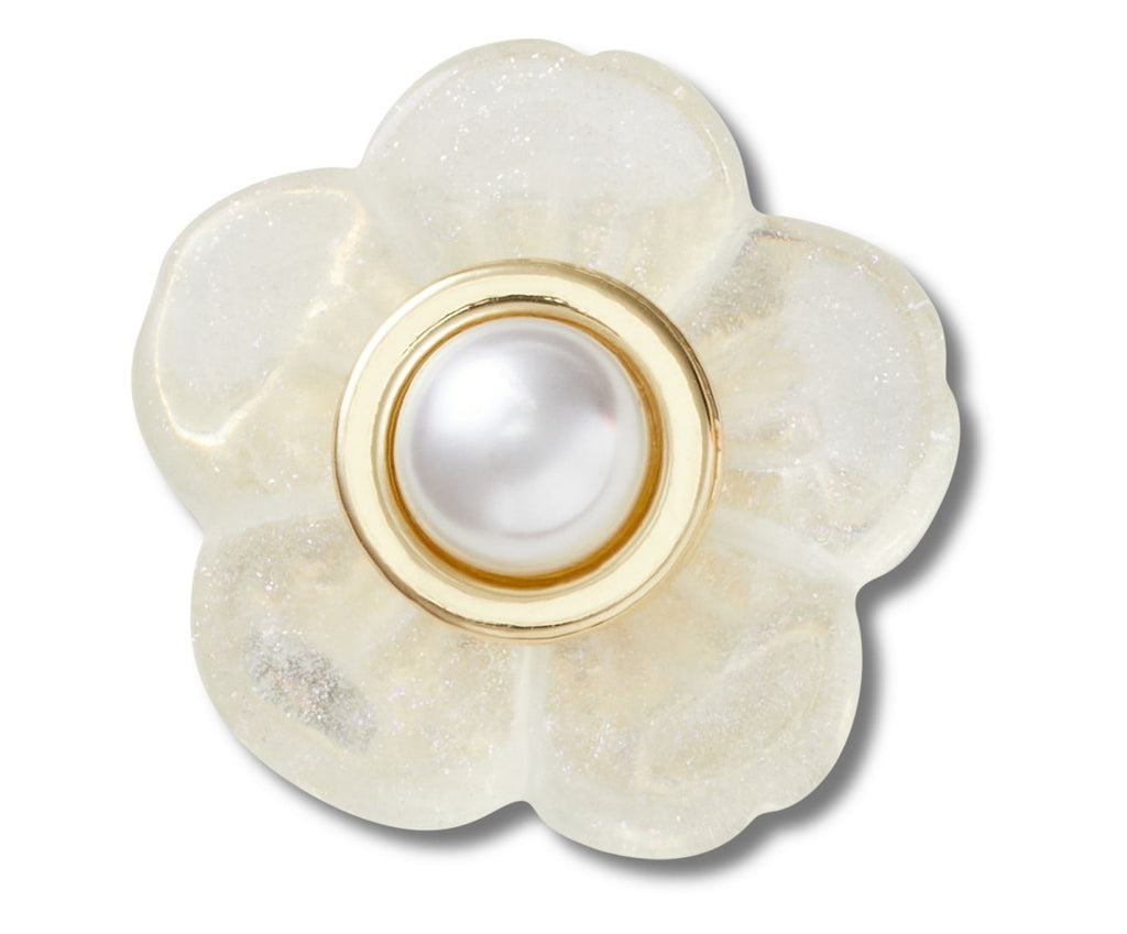 Gold and Silver Pearl Flower Jibbitz