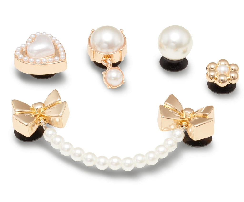 Pearly Gold 5 Pack Jibbitz