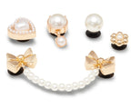 Pearly Gold 5 Pack Jibbitz