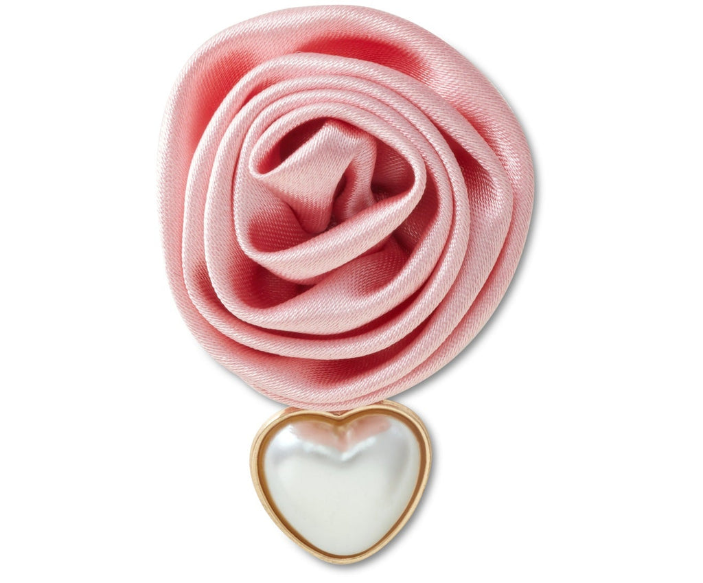 Pink Rose with Pearl Drop Jibbitz