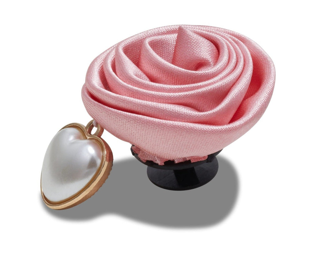 Pink Rose with Pearl Drop Jibbitz