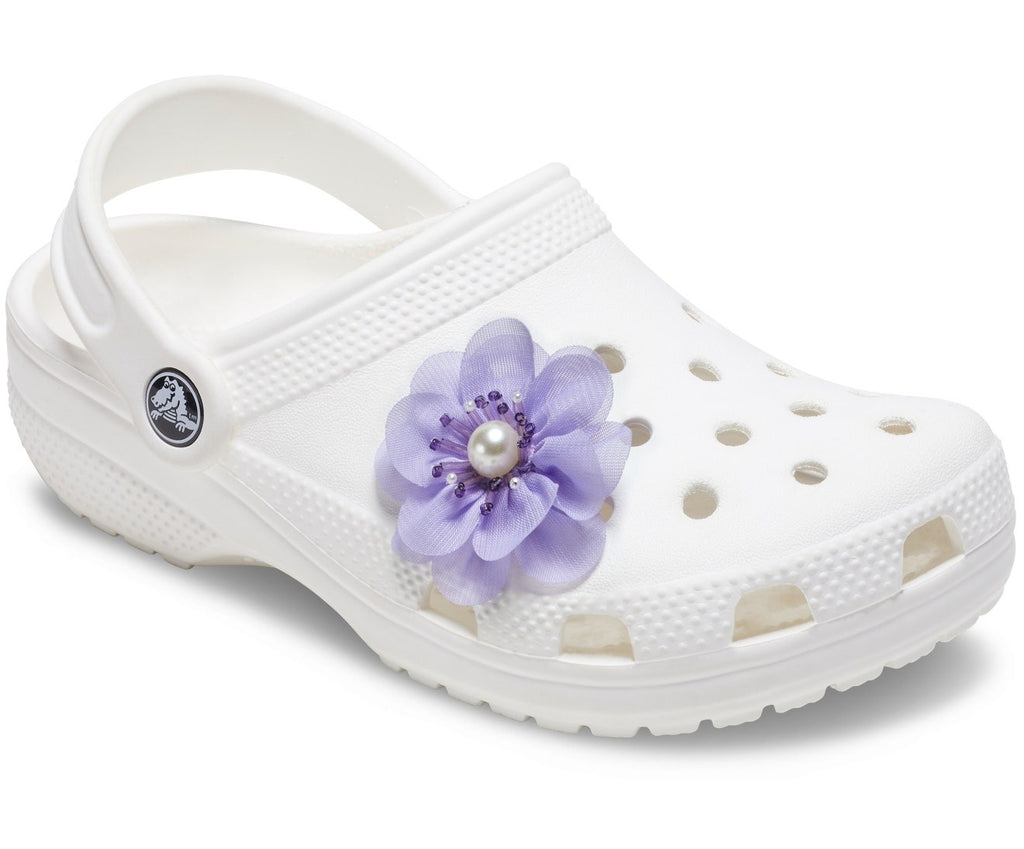 Purple Flower With Pearl Jibbitz