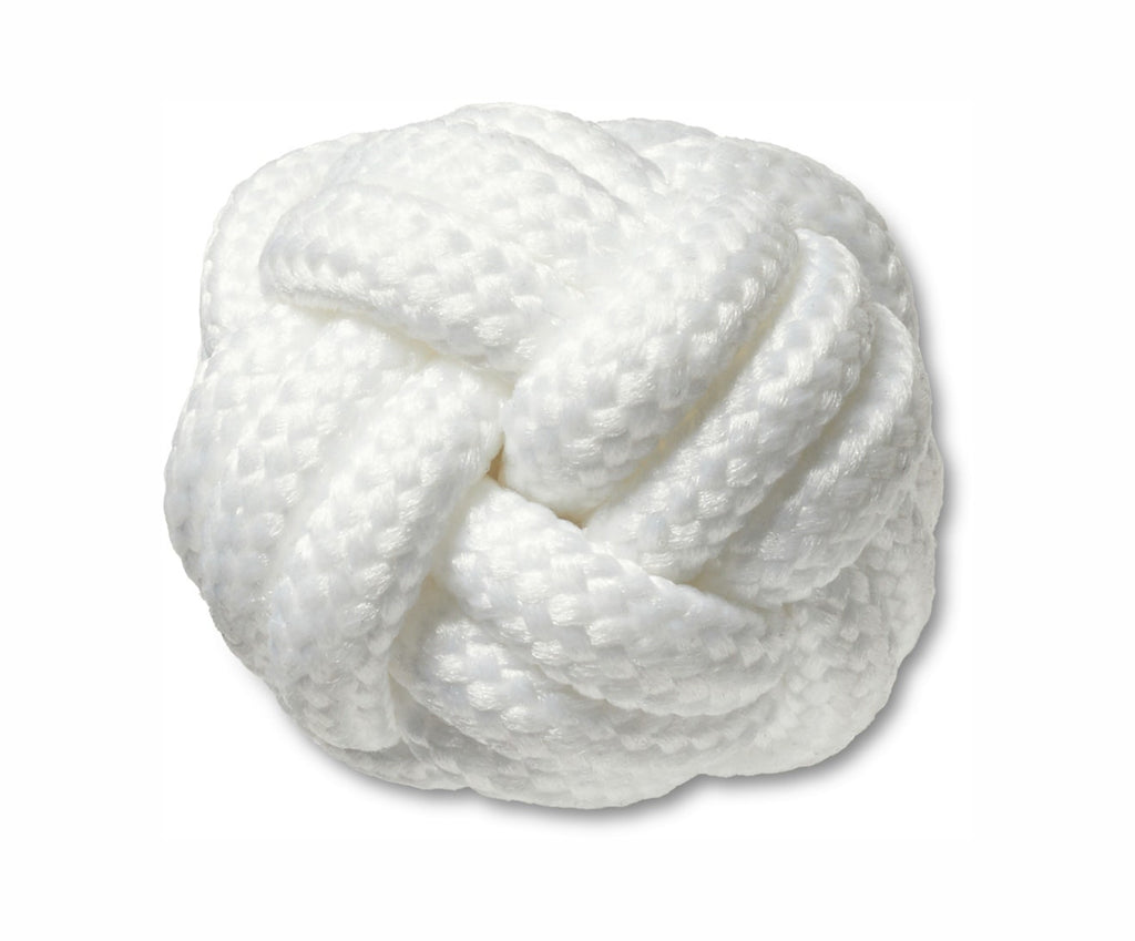 White Knotted Puff Jibbitz