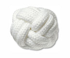 White Knotted Puff Jibbitz