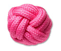 Pink Knotted Puff Jibbitz