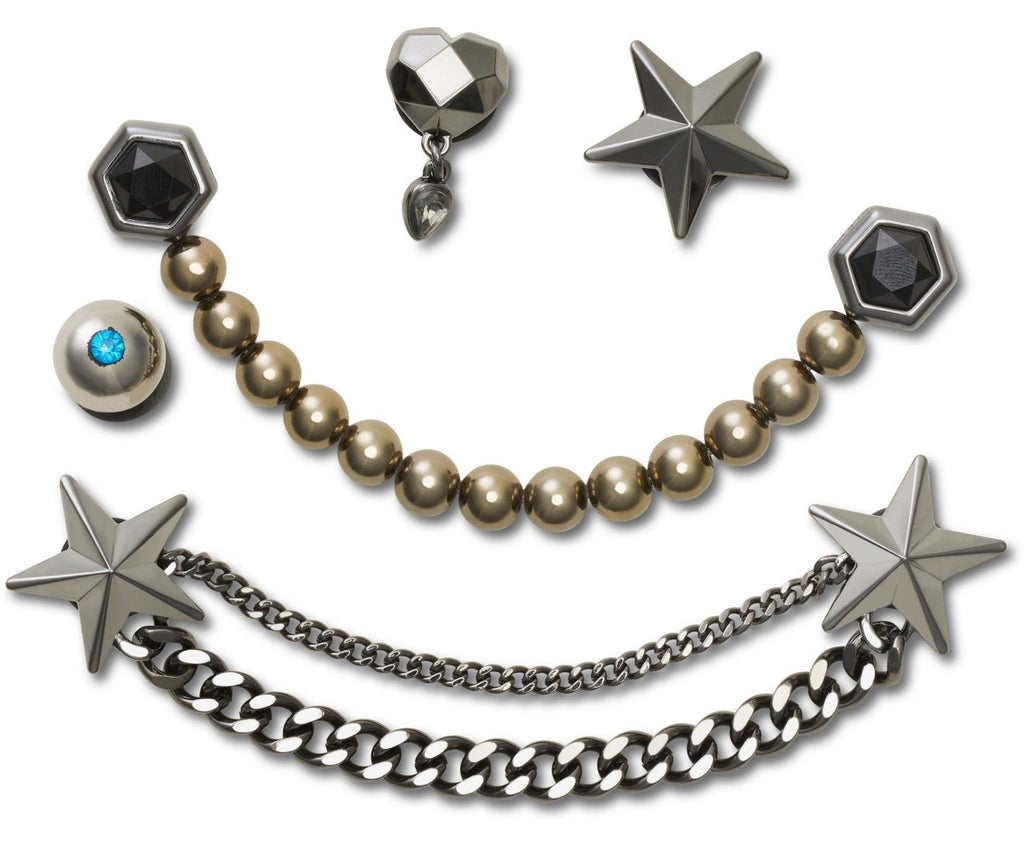 Punk Gunmetal 5 Pack-Jibbitz