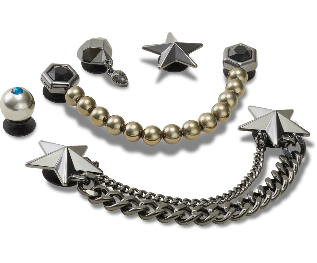 Punk Gunmetal 5 Pack-Jibbitz