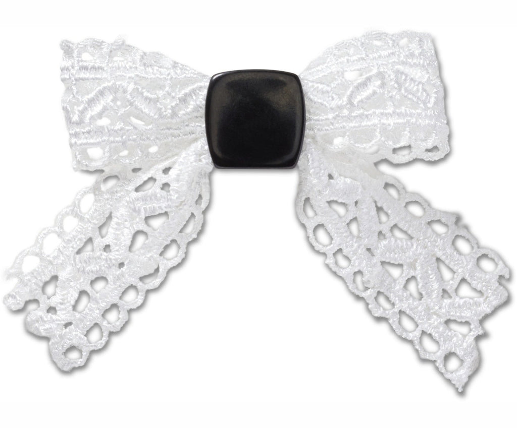 White Lace Bow Jibbitz