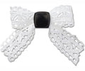 White Lace Bow Jibbitz